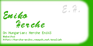 eniko herche business card
